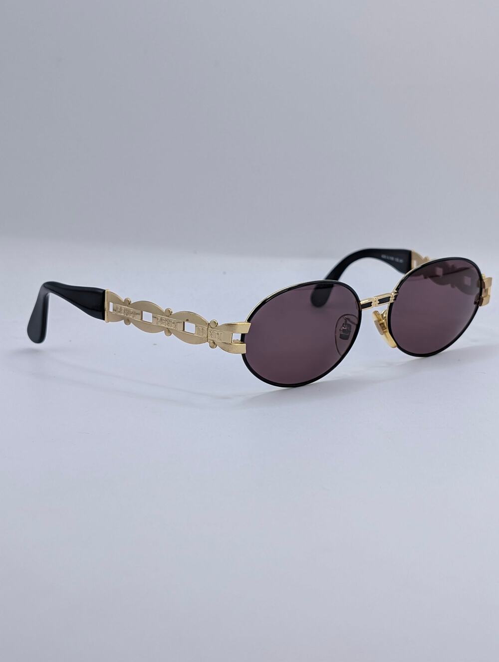 Authentic Fendi SL7058 Chain Link Oval Sunglasses Gold Hardware w/ Soft Case